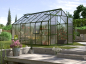 Preview: AKTION Vitavia Gewächshaus Jupiter 11500 257x445 HKP 4mm Alu smaragd + 2 Dachlüfter